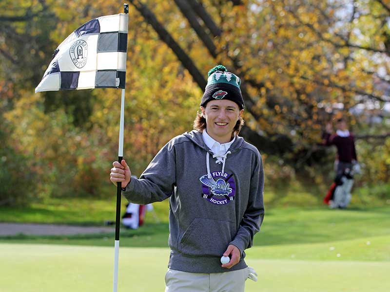 NCU golfer makes history|NCU golfer gets hole-in-one on this course