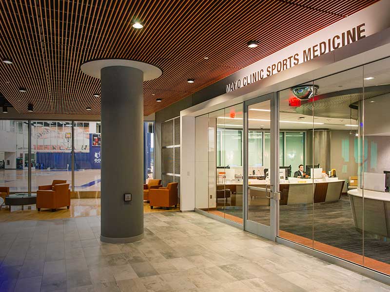 Mayo Clinic Sports Therapy collaboration with North Central Rams athletes||