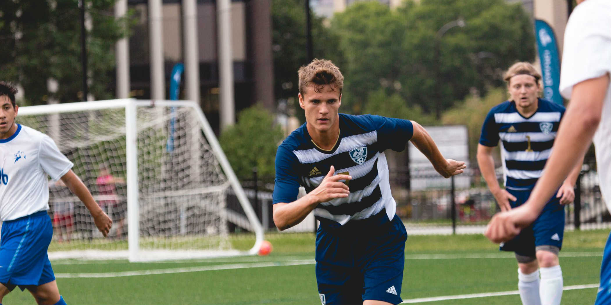 A North Central soccer player.