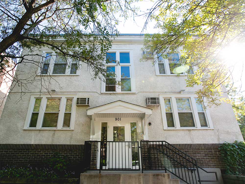 outside view of our 901 apartment building