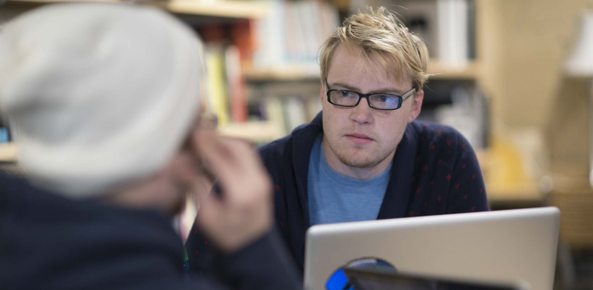 A student in a computer science class.