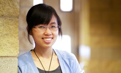 A student at North Central University.