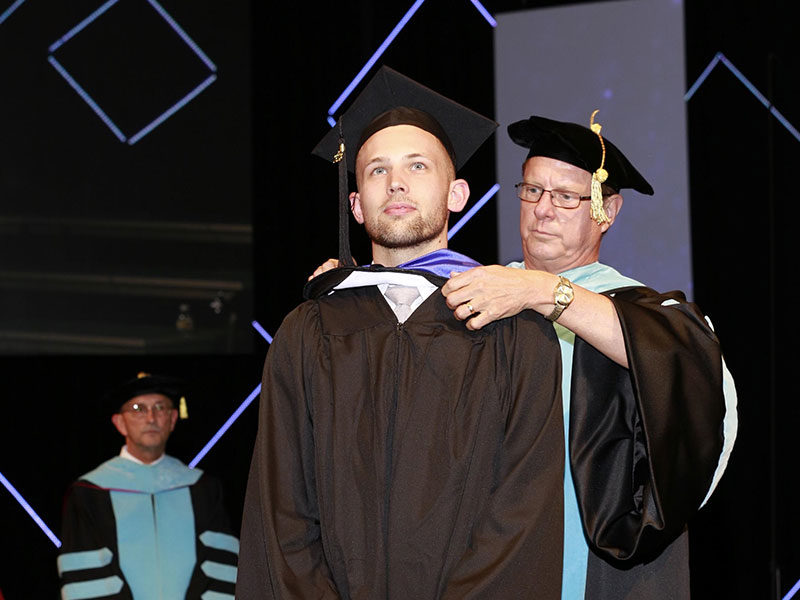 Josh Smedsrud, graduate student of North Central