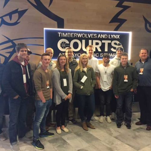 Sports management class visits Minnesota team headquarters