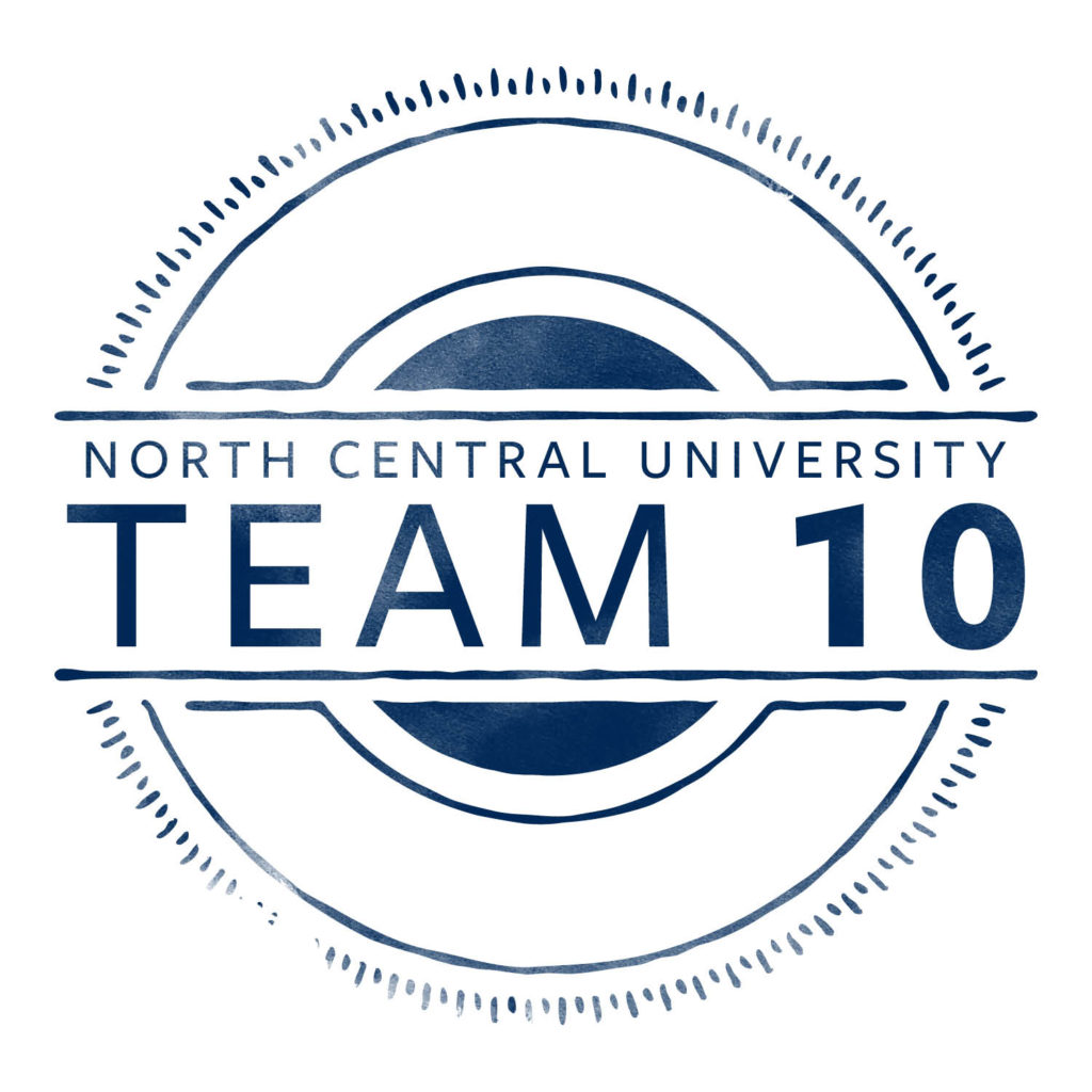 Team 10 Circular logo white background with blue lettering