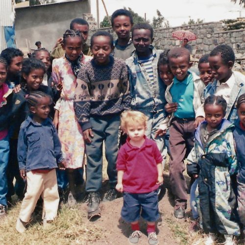 Group of kids in africa