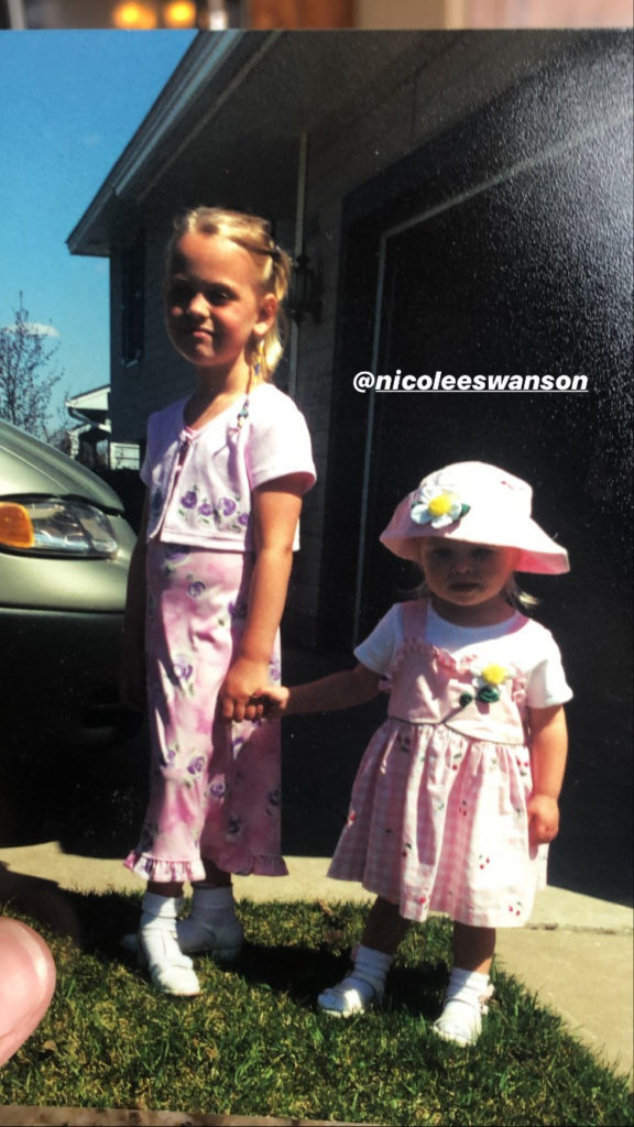 Two girls in pink dresses