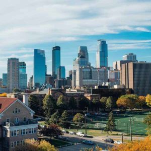 Small Minneapolis skyline photo