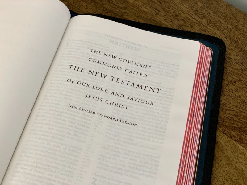 The beginning of the New Testament