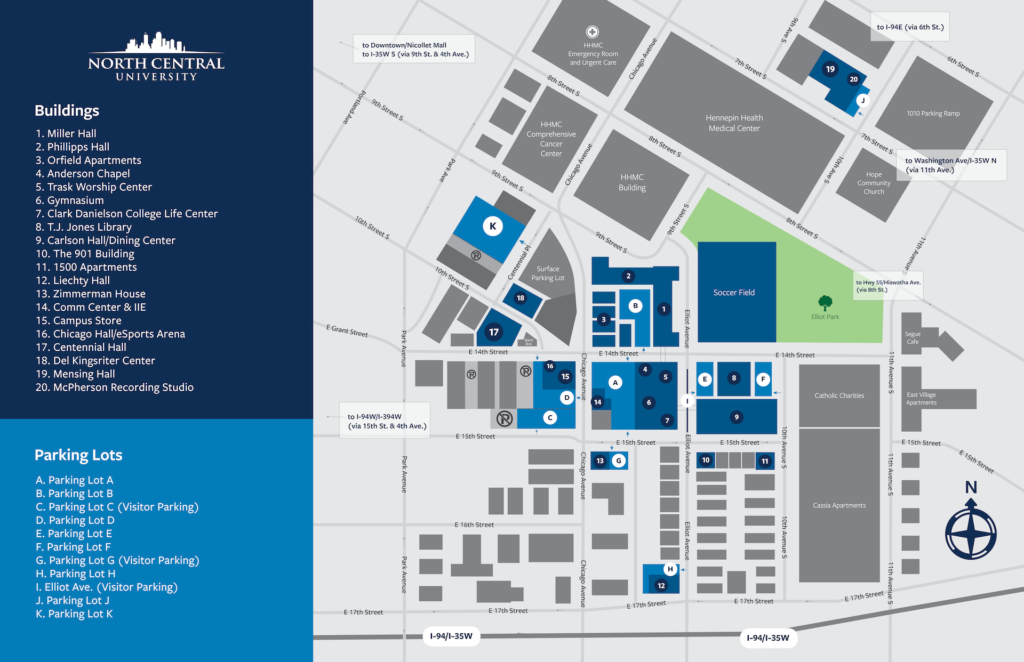 North Central Campus Map