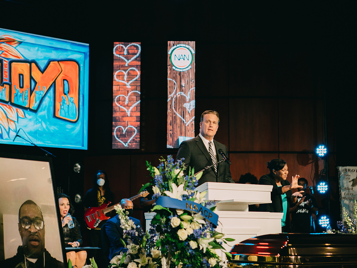 George Floyd memorial service