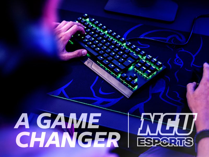 Hands on keyboard, announcing eSports launch